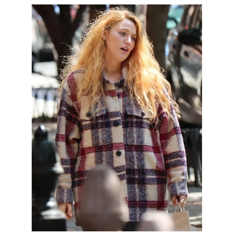 It Ends With Us Lily Boom Plaid Jacket