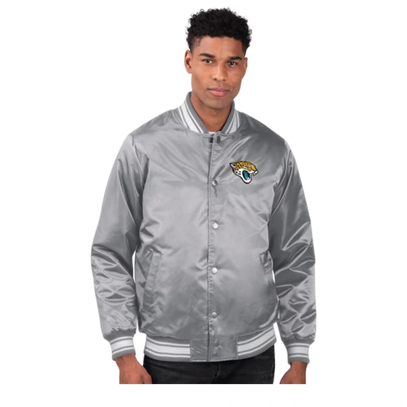 Jacksonville Jaguars Starter Gray Varsity Jacket