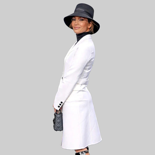 Unstoppable Premiere Jennifer Lopez White Coat