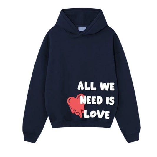 Jupiter Hotep All We Need Is Love Printed Hoodie