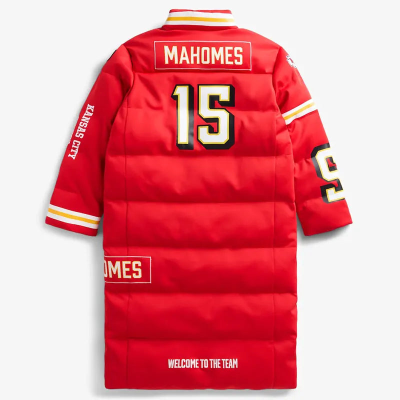 Kansas City Chiefs Off Season x NFL Player Puffer Long Coat