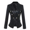 Katerina-Black-Faux-Leather-Blazer