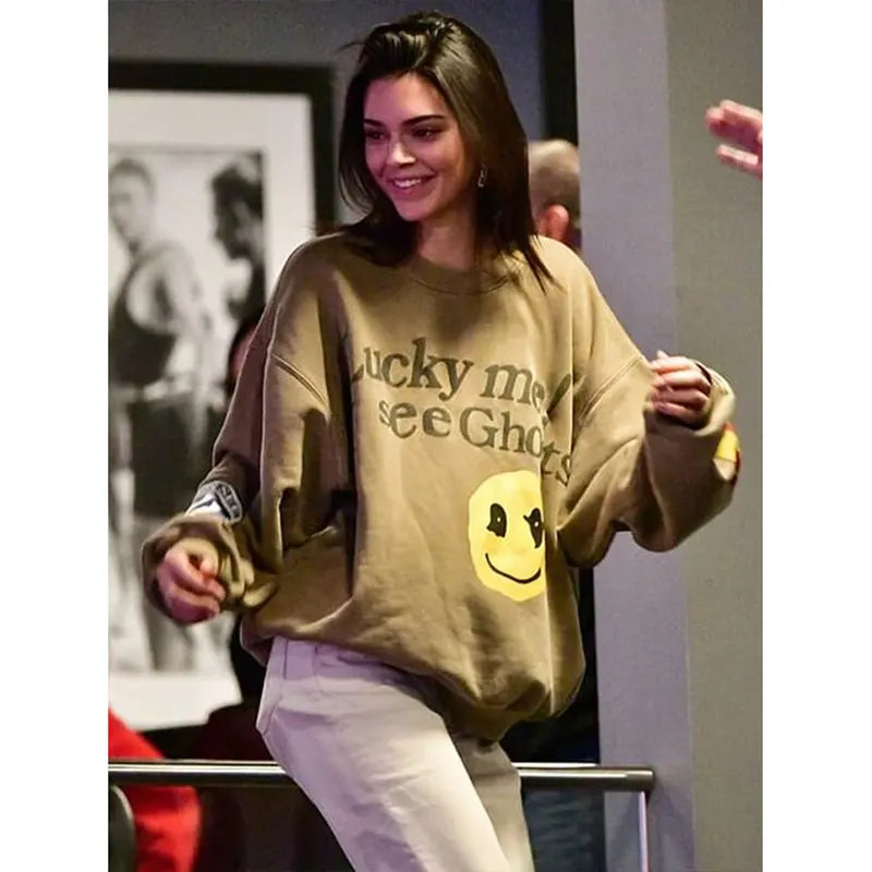 Kendall Jenner Lucky Me I See Ghosts Sweatshirt