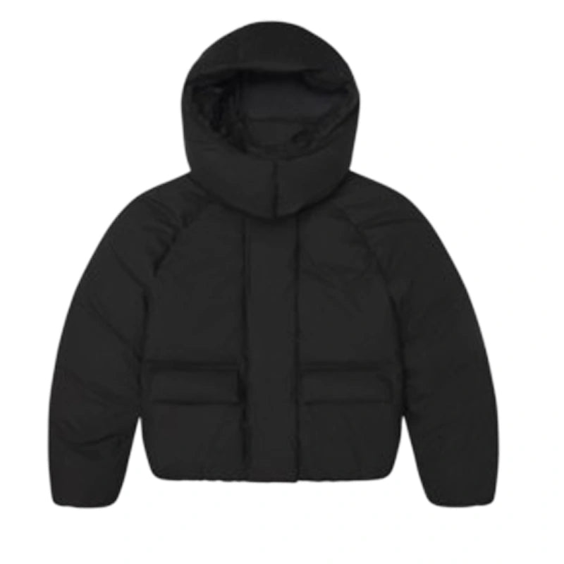 Khy Womens Padded Oversized Boxy-Fit Shell Hooded Puffer Jacket