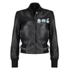 Women’s 804 Black Bomber Leather Jacket
