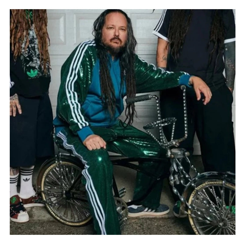 Korn X Adidas Sequin Green Tracksuit