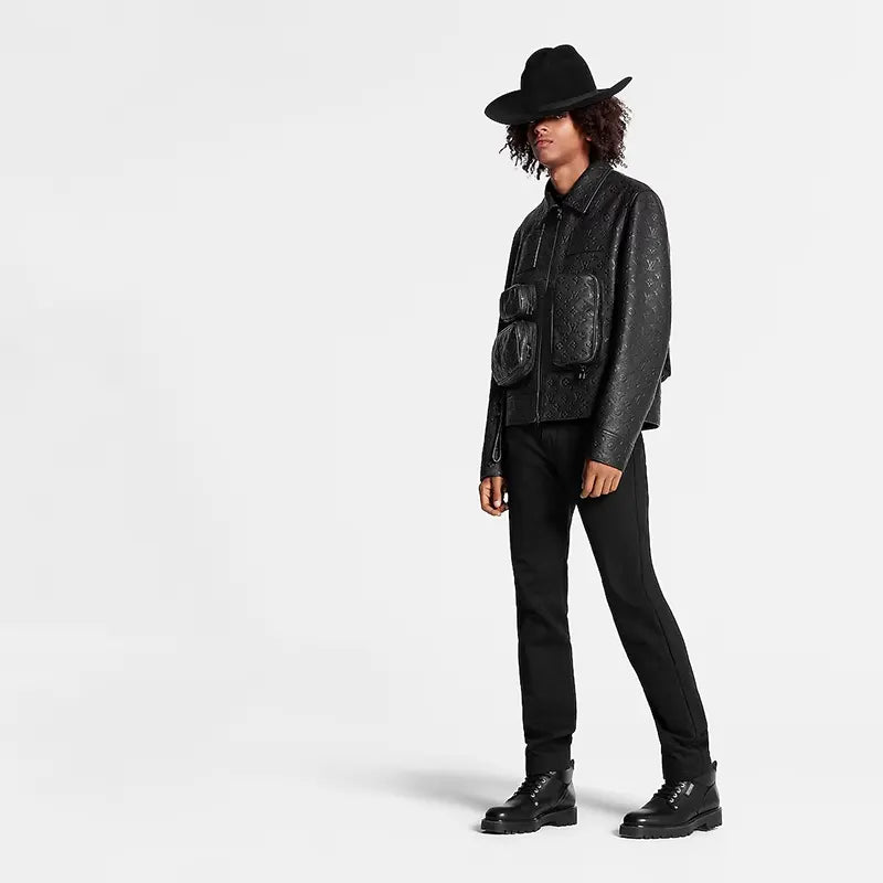 LV Monogram Embossed Utility Jacket