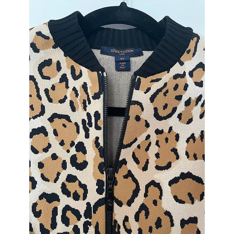 LV leopard print jacket