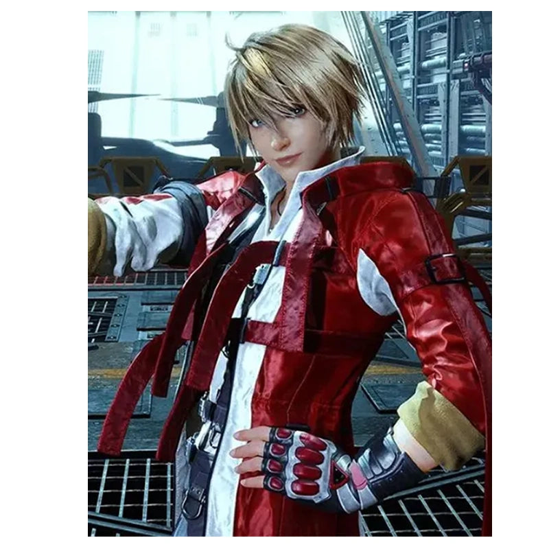 Tekken 8 Leo Red Long Coat