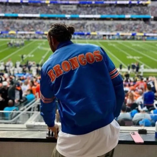 Lewis Hamilton Broncos Starter Varsity Jacket