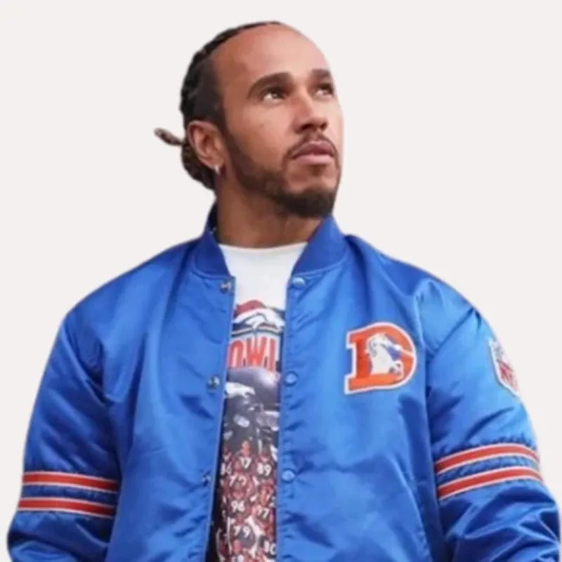 Lewis Hamilton Broncos Starter Varsity Jacket