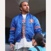Lewis Hamilton Broncos Starter Varsity Jacket Front