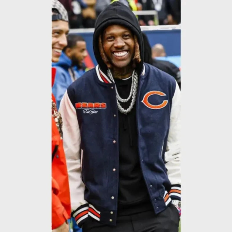 Lil Durk Chicago Bears Varsity Jacket