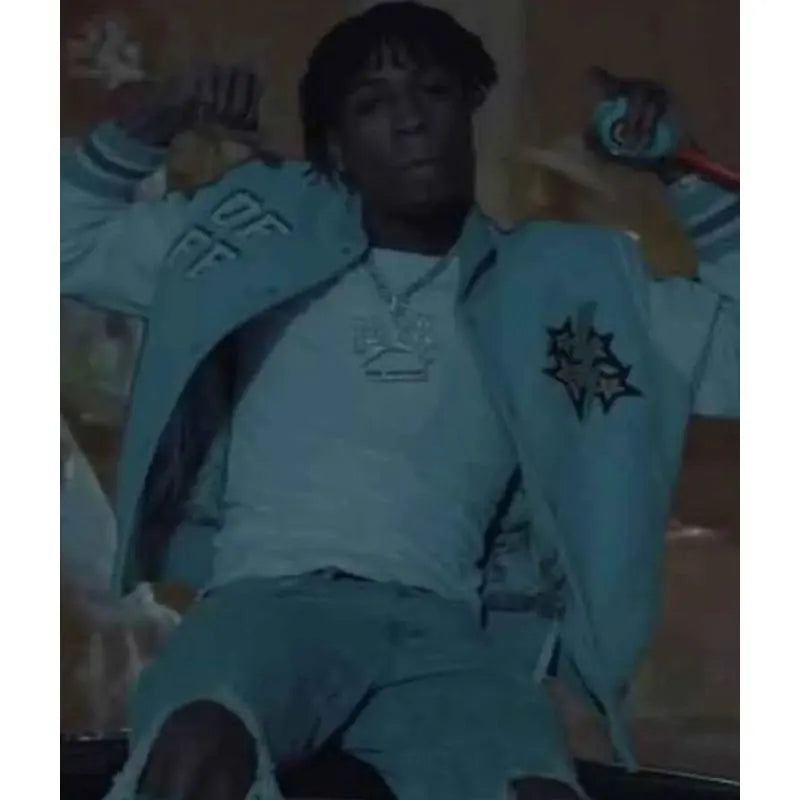 Lil Durk Off White Bomber Jacket