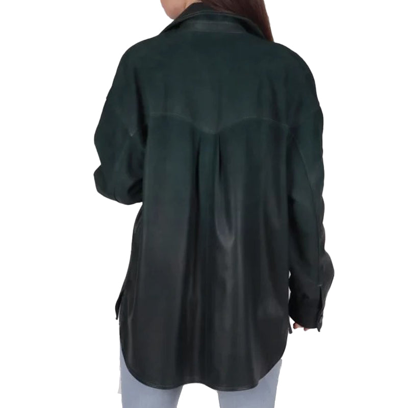 Women’s Green Suede Jacket