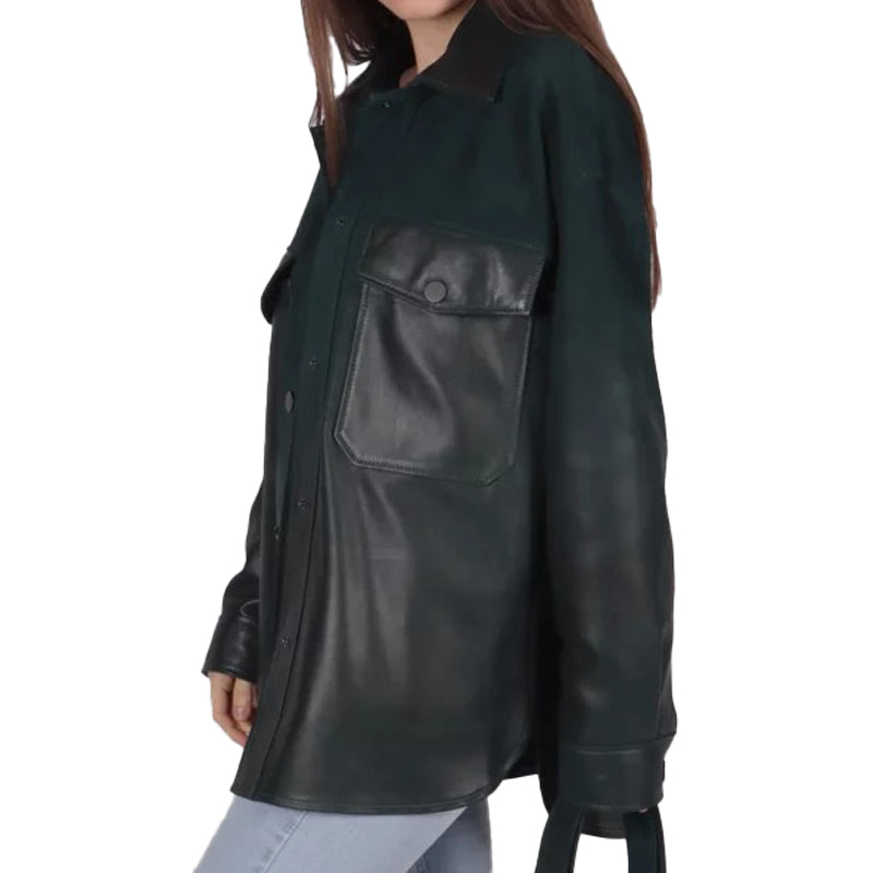 Women’s Green Suede Jacket