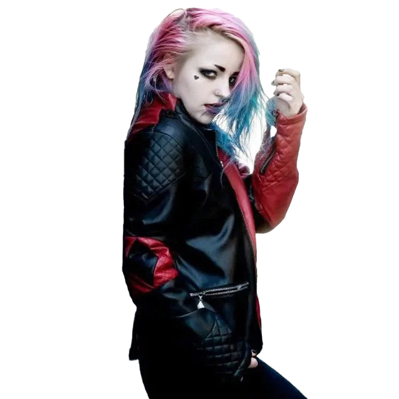 Suicide Squad Harley Quinn Live Fast Die Clown Jacket