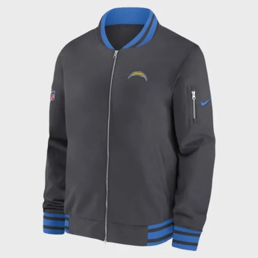 Los Angeles Chargers Sideline Coach Bomber Jacket