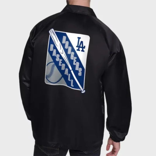 Los Angeles Dodgers Raglan Coaches Starter Jacket