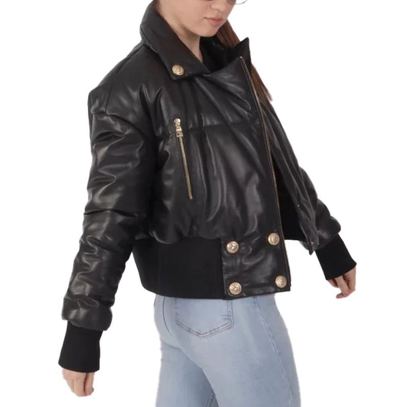 Women’s Black Leather Jacket