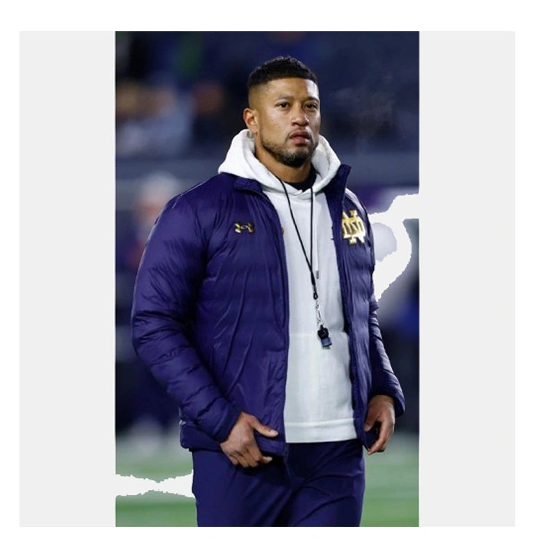 Marcus Freeman Notre Dame Puffer Jacket