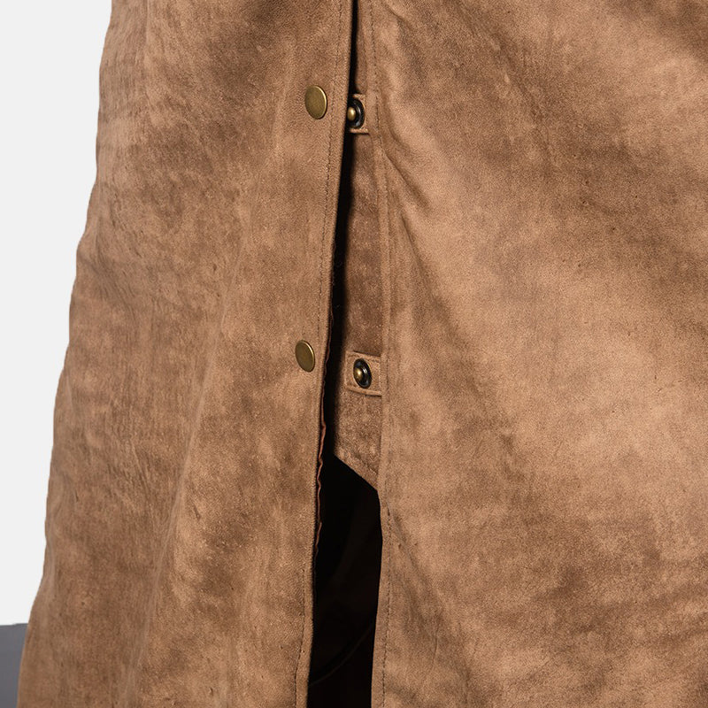 Maverick Brown Leather Duster