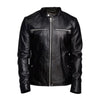 Men Black Detachable Hooded Jacket
