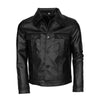 Men Black Leather Motorcycle Jacket