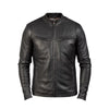 Men Ionic Quilted Leather Biker Jacket