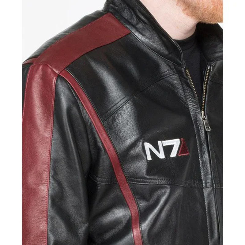 Men N7 Mass Effect 3 Biker Jacket