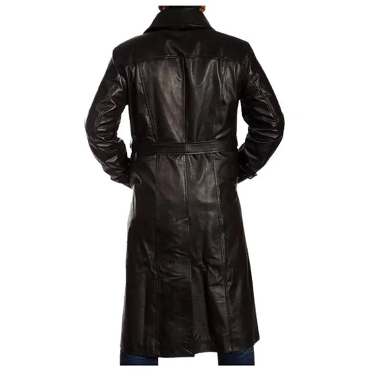 Men’s Leather Trench Coat