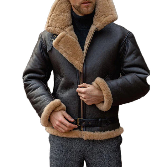 Men’s B3 RAF Aviator Sheepskin Shearling Leather Jacket