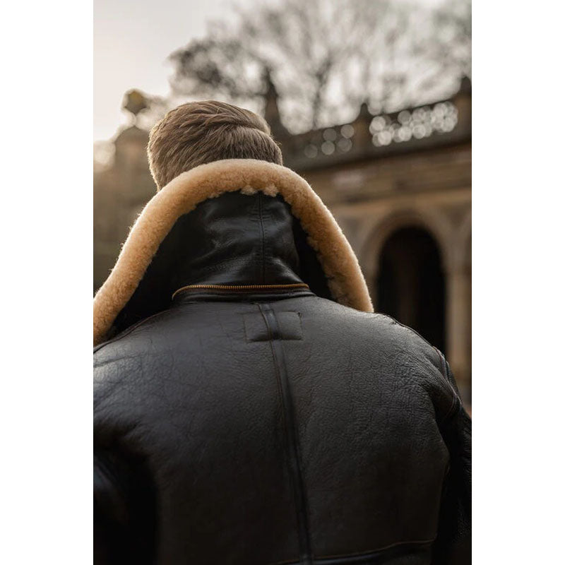 Men’s B3 RAF Aviator Sheepskin Shearling Leather Jacket