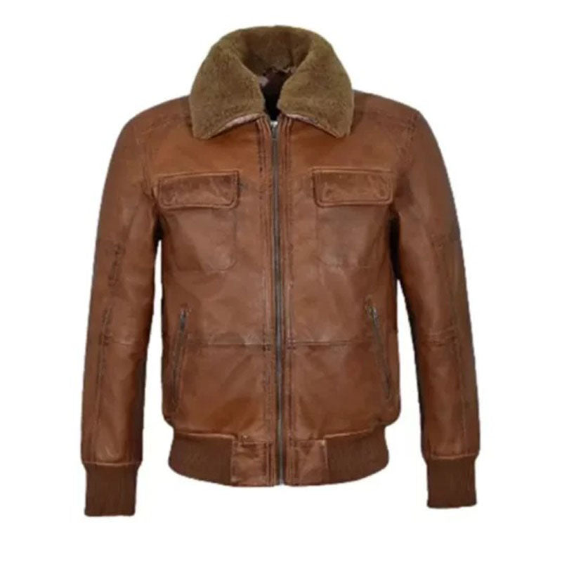Men’s AIR Force Fur Bomber Jacket