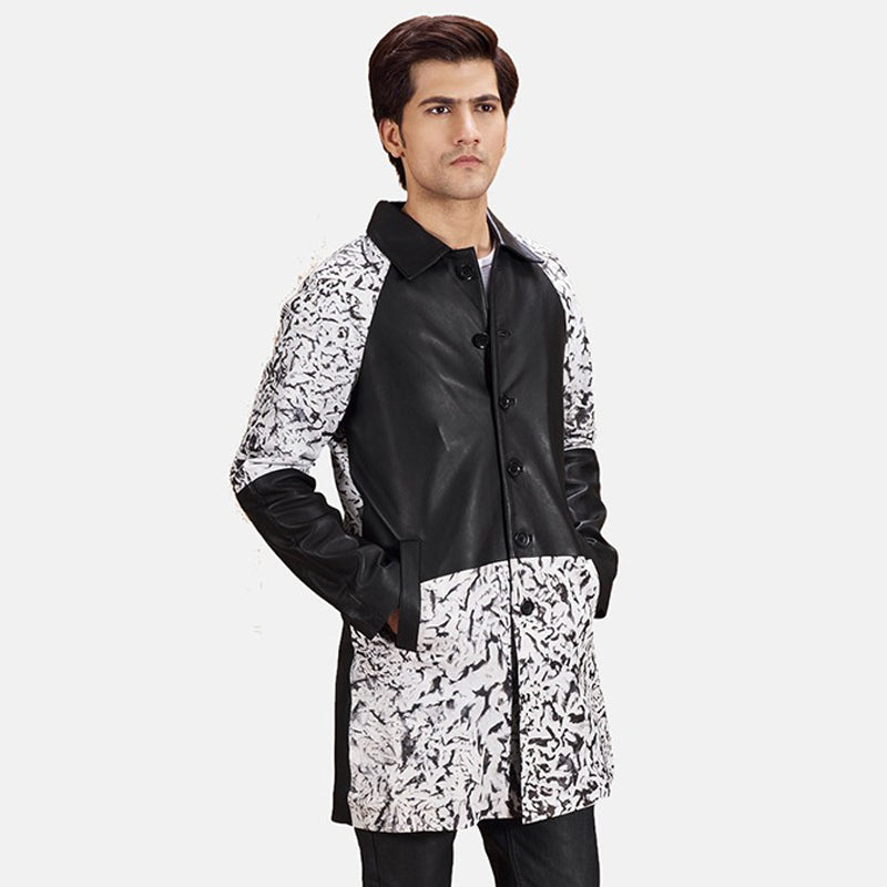 Artistry Black Dye Leather Coat