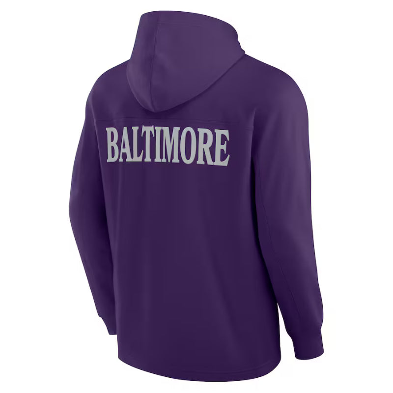 Men’s Baltimore Ravens Purple Elements Hoodie