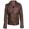 Mens-Biker-Brown-Leather-Jacket