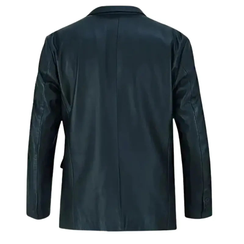 Men’s Black Luxurious Leather Blazer