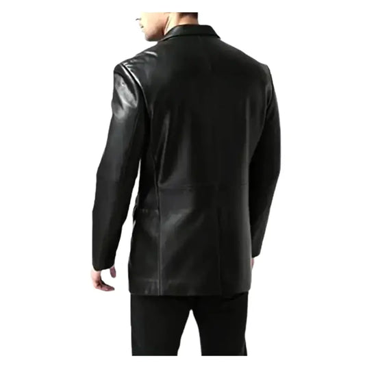 Men’s Real Leather Blazer