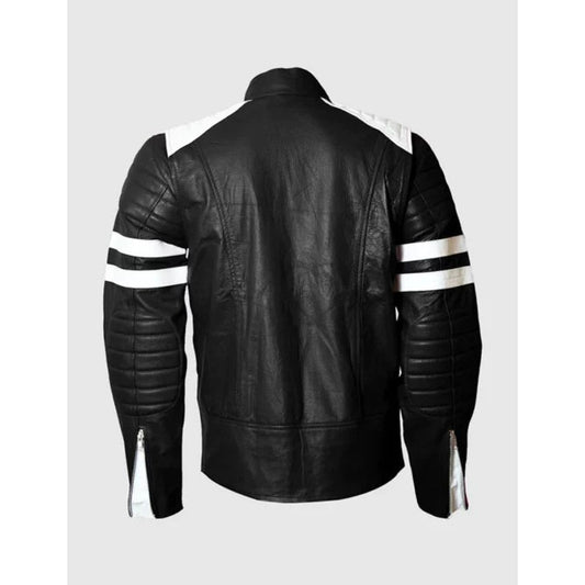 Mens Black Retro Cafe Racer Jacket