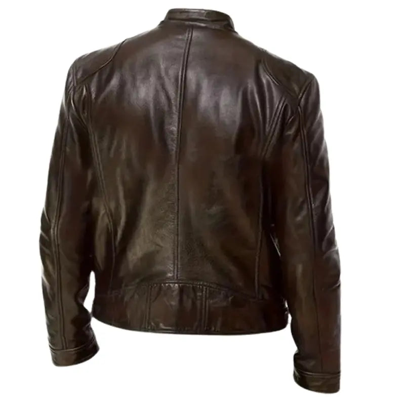 Mens Brown Motorcycle Leather Jacket