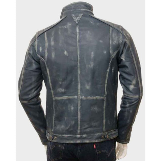 Café Racer Blue Waxed Jacket