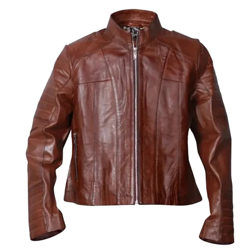 Mens Dark Brown Leather Jacket
