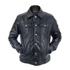 Mens Genuine Leather Trucker Jacket