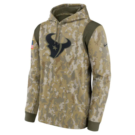 Men’s Houston Texans Nike Camo Salute Pullover Hoodie