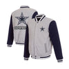 Men’s JH Design Gray Navy Dallas Cowboys Jacket
