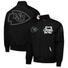 Men's Kansas City Chiefs Black Paint The City Twill Jacket