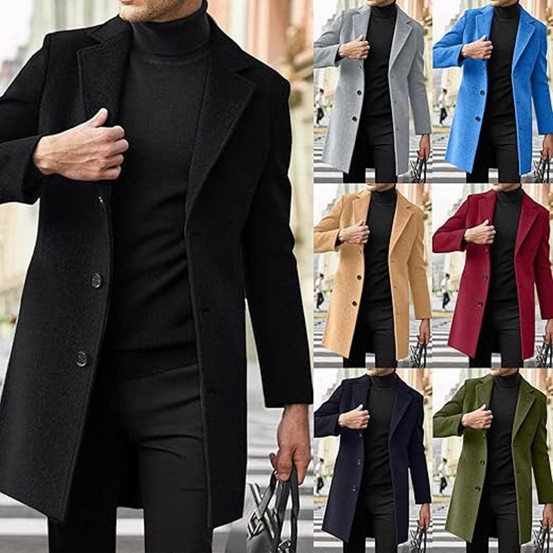Men's Long Trench Coat