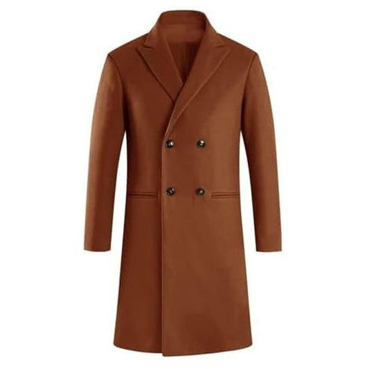 Mens Double Breasted Trench Coat