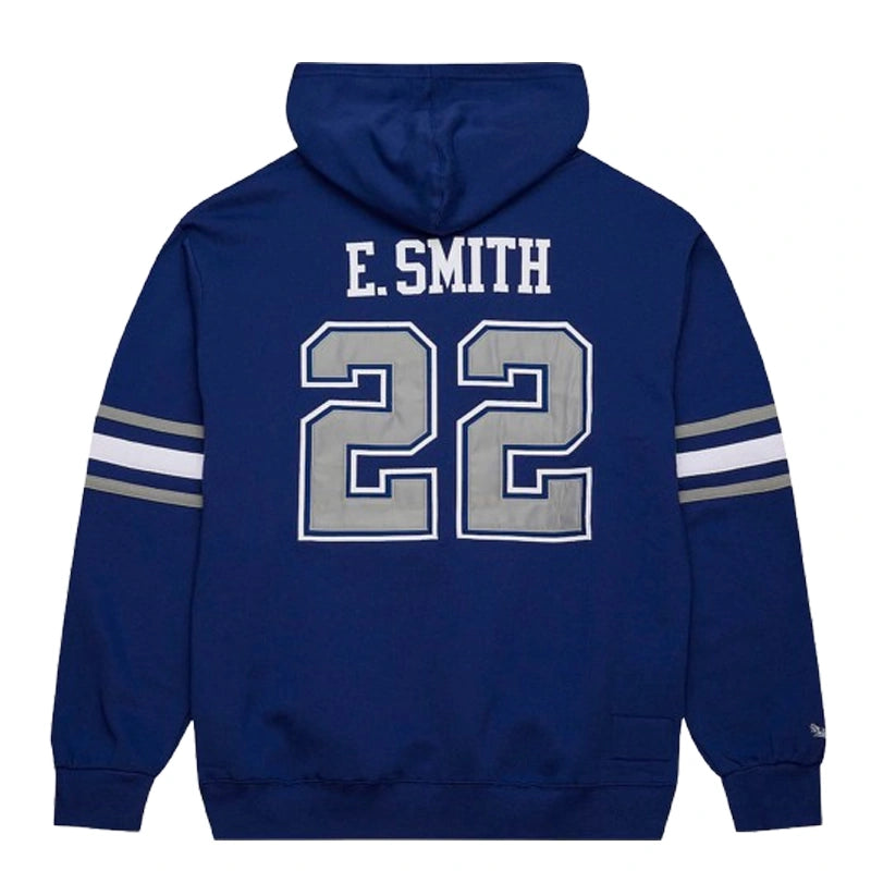 Men’s Mitchell & Ness Emmitt Smith Navy Dallas Cowboys Pullover Hoodie
